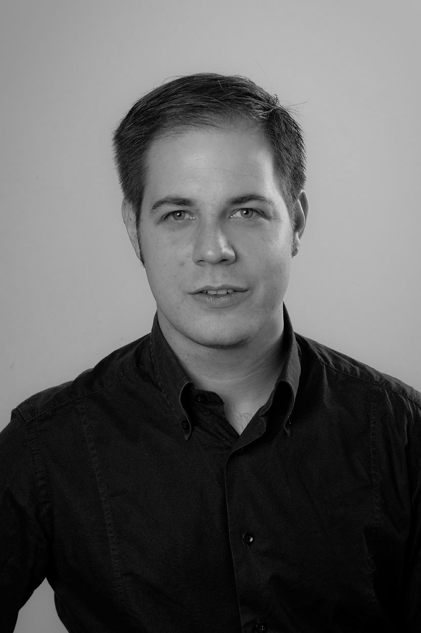 Portrait Laurent schwarzweiss